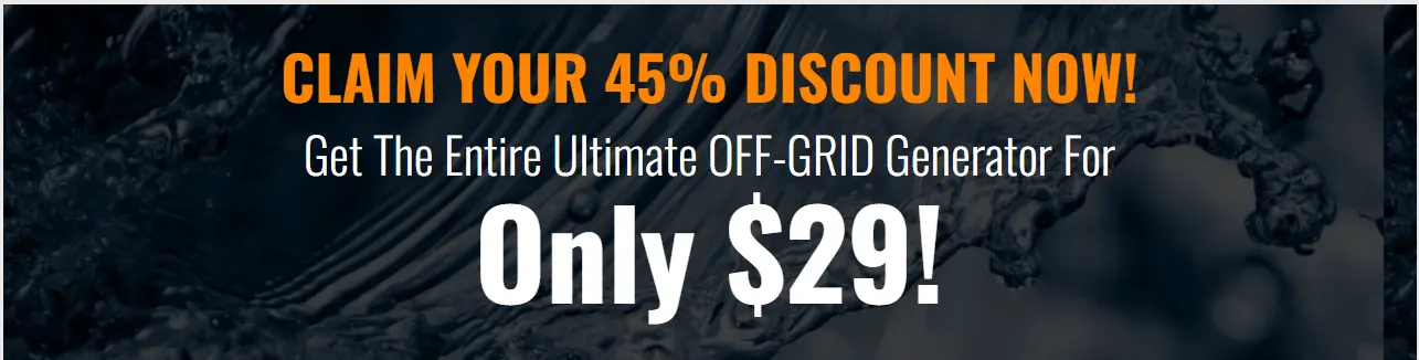 Ultimate OFF-GRID Generator only 29 dollars